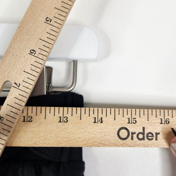 SUMMERSALT Pants Womens Small Black Pull On Softest French Terry Tie-Waist Pants - Picture 6 of 9